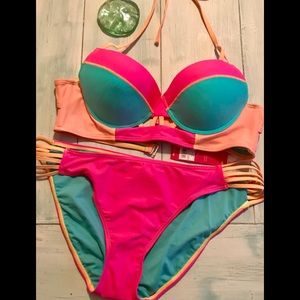 NWT‼️ Xhilaration☀️Strappy, Push-up Bikini, XL🏝